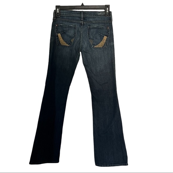 James Cured by Seun boot cut jeans Size 29 "Gold Digger" Stretch low rise - Picture 1 of 15